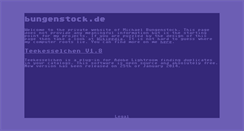 Desktop Screenshot of bungenstock.de