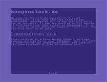 Tablet Screenshot of bungenstock.de